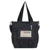 Mochila Escolar Sencilla Bolso de Lona Estilo Ropa de Trabajo para Mujer Bolso Cruzado Deportivo Gran Capacidad Bolso de Hombro para Niños Estudiante Mensajero de Clase