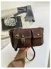 Diseño de moda transfronterizo, bolso de axila de doble bolsillo, nuevo estilo para mujer, lujo ligero, bolso retro para el día a día, bolso de hombro de nicho, bolso cruzado de moda