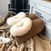 Primer Encuentro Ji Suela Gruesa 2026 Botas de Nieve Nuevas para Mujer Cuero Piel Integrada Invierno Aterciopelado Espesado Antideslizantes del Noreste Botines Cortos