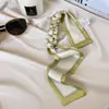Bufanda de Seda Pequeña Larga Estrecha de Moda para Primavera y Otoño Corbata para Mujer Lazo para la Cabeza Cinta para Bolso Cinturón para el Cuello Cinta Bufanda para Traje Lazo para el Cabello