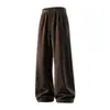 Pantalones deportivos rectos de pana versátiles para hombre, estilo retro americano, de primavera y otoño, holgados, casuales, unisex, de pierna recta, simples