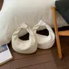 Bolsa Plissada Estilo Coreano Retrô Formato Dumpling para Mulheres Lançamento Primavera 2026 Bolsa de Ombro e Axila de Alta Qualidade Bolsa de Mão Fashion