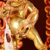 Estatuas de Buda Dios Negro Nepalí de la Riqueza Estilo Xizang Mueble para el Hogar Buda con Cobre y Chapado en Oro Cinco Nombres Decoración de Dios de la Riqueza 7 Pulgadas