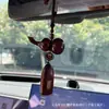Colgante de calabaza de madera de durazno natural para coche, amuleto de paz, decoración de loto de madera de durazno para coche, regalo de bendición de área escénica de alta gama