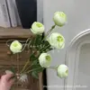 6 Buquês Artificiais de Flor de Chá e Rosas para Decoração de Salão de Casamento, Vitrine de Casa e Arranjo de Lótus