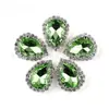 Venta Directa de Fábrica Broches Soldados de Cristal Rhinestone con Forma de Lágrima para Ropa, Bolsos y Accesorios de Pañuelos para la Cabeza DIY