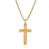 Collares Cruzados Europeos y Americanos para Hombres y Mujeres, Acero de Titanio Diamante de Alta Calidad Incrustado Cadena Larga Accesorios, Joyería Simple de Moda al por Mayor