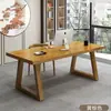 Mesa de escritorio de madera maciza panel de escritorio de madera maciza escritorio de estudio escritorio de oficina de jefe escritorio de aprendizaje para niños engrosado