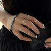 Anillo Minimalista Texturizado para Mujer, Banda Lisa de Textura Moda y Única, Anillo Abierto Nuevo, Apilable, Elegante Anillo para Dedo Índice o Meñique
