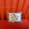 Ano Novo do Cavalo, Faça Fortuna, Cordão de Celular Fio Dourado Vermelho, Pingente Pequeno de Desenho Animado, Chaveiro, Presente de Festival da Primavera Atacado