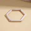 Pulsera Geométrica Redonda Europea y Americana Transfronteriza de Resina Manchada Estilo Frío Elegante Simple de Nicho de Gama Alta Pulsera Pulsera
