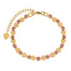 Moda Coreana Nicho Estilo Ins Pulsera de Corazón Diamante Moda Mujer Elegante Simple Acero Titanio Joyería de Mano