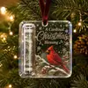 Adorno de Efectivo Acrílico Navideño, Clip para Dinero con Etiqueta Colgante, Regalo de Decoración para Árbol de Navidad, Colgante Creativo de Bendición Festiva