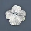 Joyería de cobre y hierro agujero fino hueco corsage negativo flor de carácter 8 combinación flor pétalos de dos hojas trébol de cuatro hojas hojas