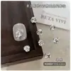 Rhinestones para Uñas sin Base, Rhinestones Apilados Terminados, Decoraciones para Uñas, Bolas de Rhinestone Blancas Transparentes Grandes y Pequeñas Súper Brillantes, Accesorios para Uñas