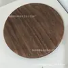 Madeira maciça de paulownia com 15mm de espessura Madeira redonda carbonizada Acessórios artesanais DIY Base Porta-copos Modelo Adereços Prato de madeira