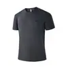 Camiseta de Manga Corta Fina con Cuentas de Sensación Fría para Hombre, Holgada, Deportiva, Sin Costuras, Tallas Grandes, Ropa Fresca, Transpirable y de Secado Rápido para Hombre