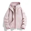 Chaqueta de viaje para otoño e invierno para mujer, estilo Luotuo, 3 en 1, cortavientos e impermeable, ropa de alpinismo desmontable para hombre