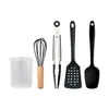 Conjunto de Silicone para Assar Transfronteiriço Conjunto de 5 Peças Conjunto de 6 Peças Raspador Pincel de Óleo Espátula Batedor de Ovos Conjunto de Ferramentas de Assar Resistente a Altas Temperaturas