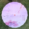 Paraguas de papel al óleo de estilo antiguo, paraguas con borlas de hadas, accesorio para fotos de viajes, danza, cheongsam, pasarela, bricolaje