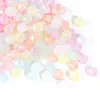 Contas Facetadas Romboidais Coloridas Acrílicas Transparentes com Glitter de Sereia Acessórios para Pulseira Colar DIY Que Mudam de Cor
