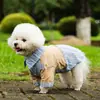 Perro Bichón Cachorro Camisa Rayada Chaleco Moda Verano Estilo Delgado Perro Pequeño Teddy Ropa para Mascotas