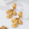 Pendientes de Hoja Asimétricos Estilo Retro Moda de Grandes Marcas Europeas y Americanas Pendientes Lujo Accesible Pendientes Accesorios de Alta Gama