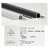 Canal de Luz Lineal LED Carcasa Luz Lineal para Gabinete Empotrado Canal de Luz Lineal Tira de Luz Decorativa de Aleación de Aluminio Fabricante de Canal de Aluminio