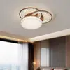 Luz de sala de estar luz de lujo alto nivel estilo minimalista italiano nórdico lámpara de techo redonda dormitorio estudio lámparas y linternas de Zhongshan