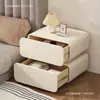 Mesa de cabeceira estilo creme simples moderna madeira maciça armário de armazenamento de cabeceira doméstico armário de cama quarto pequeno armário de cabeceira