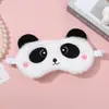 Máscara de Olho de Pelúcia Unicórnio Gato Gradiente Fofa Transfronteiriça Desenho Animado Preguiça Panda Bloqueio de Luz Confortável para Dormir