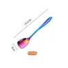 Colher de Sorvete de Aço Inoxidável, Colher Doméstica Criativa, Colher para Temperos, Arroz, Sopa, Colher para Mexer Sobremesas, Logo Disponível