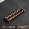 Portavasos de Madera de Nogal, Escurridor Estilo Chino, Accesorios para Ceremonia del Té, Taza de Té Kung Fu, Juego de Té, Estante de Almacenamiento de Madera Maciza