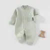 Ropa exterior cálida de tres capas para niños y niñas, mameluco para bebé, mameluco cálido de otoño e invierno, ropa de otoño para recién nacidos