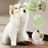 Nuevo Juguete para Gatos Transfronterizo Erizo Rascador Picazón Molienda de Dientes Lamer Música Bola de Hierba Gatuna Juguete Auto-entretenimiento para Gatos