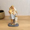 Figura Decorativa Família Resina 15cm x 9cm x 28cm - Wolff