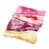 Diadema de pelo tie-dye deportivo europeo y americano para mujer, diadema con volantes Yuejia, banda absorbente de sudor para correr y fitness, pañuelo para la cabeza de ala ancha antiperspirante