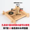 Bandeja de té junta de piedra mesa de té cabeza de drenaje bandeja de agua bandeja de té bandeja junta de cobre en forma de T salida de agua accesorios para juego de té