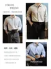 [Cbd Elite] Camisa de Manga Longa 100% Algodão Puro Não Amassa e Resistente a Rugas para Primavera e Outono Camisa Lisa Leve para Negócios Casuais para Homens