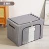 Caja de almacenamiento transparente de gran capacidad para dormitorio, plegable, para ropa, colcha, juguetes y a prueba de polvo.