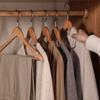 Percha de Madera Maciza Almacenamiento en Casa Soporte de Ropa sin Costuras Colgador de Ropa Lujo Ligero Armario Tienda de Ropa Perchero de Ropa Perchero al por Mayor