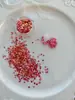 Nuevas Perlas de Burbuja Ultra-Delgadas Rayas Láser Color Aurora Lentejuelas Mixtas Multicolor Decoraciones para Uñas Accesorios de Manicura