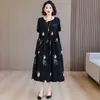 Novo Vestido de Algodão e Seda Único e Bonito Plus Size para Mulheres 2026, Adequado para Mães de Meia-Idade e Idosas, Pode Ser Usado como Camisola ou Roupa Externa, Caimento Solto e Efeito Emagrecedor