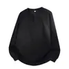 Sudadera Casual de Peso Pesado Talla Grande L-XL Cuello en V Chaqueta para Hombre Camiseta Base de Manga Larga para Hombre Primavera y Otoño 2026
