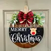 Yzm Sinal de Porta de Madeira de Veado de Natal Transfronteiriço Feliz Natal