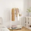 Perchero de Pie Móvil Estilo Ins de Alta Apariencia, Perchero para Ropa de Dormitorio en Casa, Estante de Almacenamiento Multifuncional, Lujo Simple y Accesible
