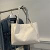 Bolsa de Ombro de Grande Capacidade Feminina 2025 Nova Moda Simples Casual Estilo Ocidental Bolsa Tote para Trabalho Tendência