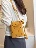 Bolsa Pequena de Bolinhas 2026 Transfronteiriça para Mulheres, Bolsa de Balde Color-Blocking para Celular, Bolsa de Ombro Transversal Casual de Moda para o Verão