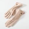 Guantes de invierno para mujer, pareja, dedos abiertos, dedos abiertos, ciclismo al aire libre, estudiante, escritura, de terciopelo, cálidos, de medio dedo, invierno