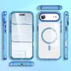 Funda Protectora Anti-Caídas Airbag para iPhone 17 16 Anti-Amarilleo Transparente 15Pro 14 Funda Magnética para Teléfono